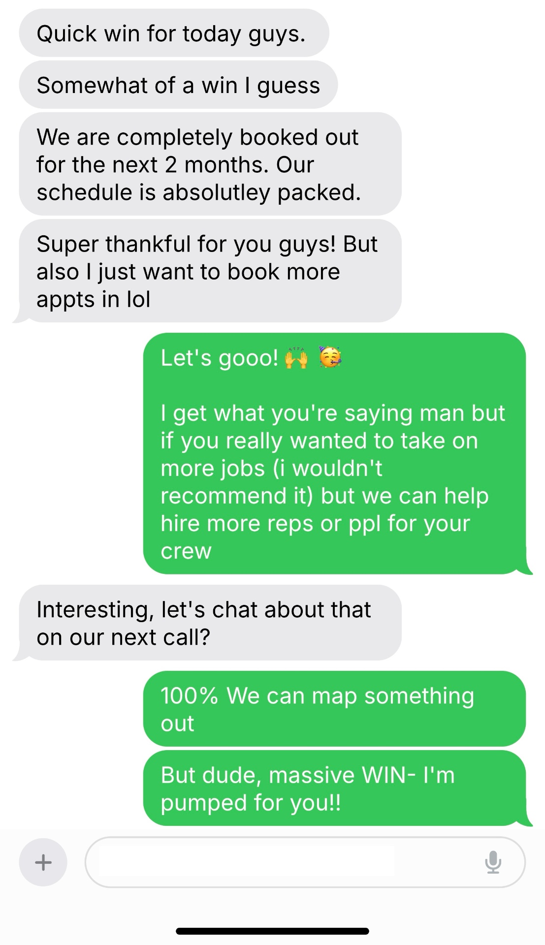 Jamie's results screenshot
